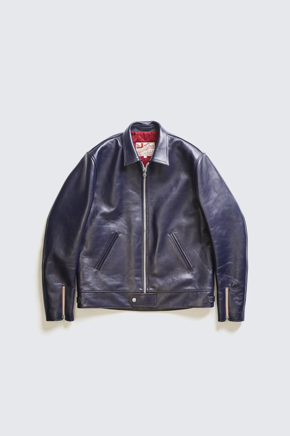 LEATHER JACKET - HORSE DARK BLUE